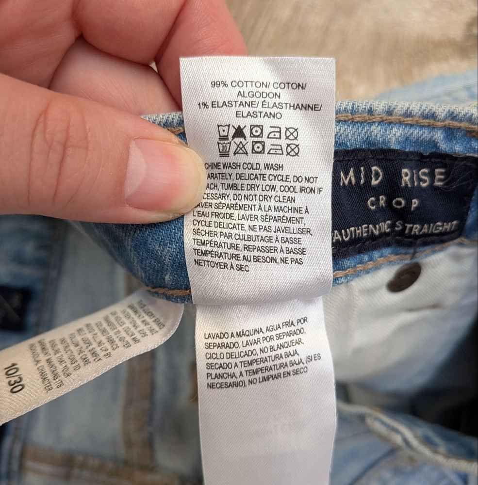 NWT Lucky Brand Mid Rise Authentic Straight Leg Cropped Jeans Size 10, 30 - Picture 7 of 13